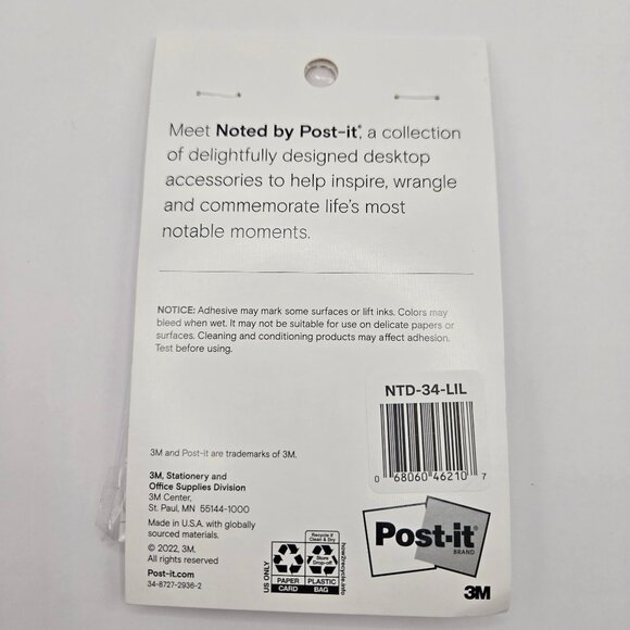 Post-it Noted Habit Tracker Sticky Notes Lilac 2.9 x 4 Inch 100 Sheets 1 Pack - Picture 7 of 12